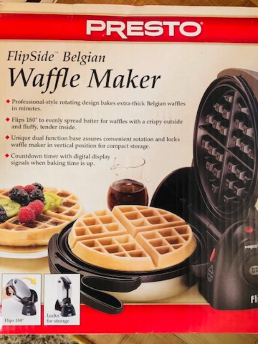Presto FlipSide Belgian Waffle Maker 03510